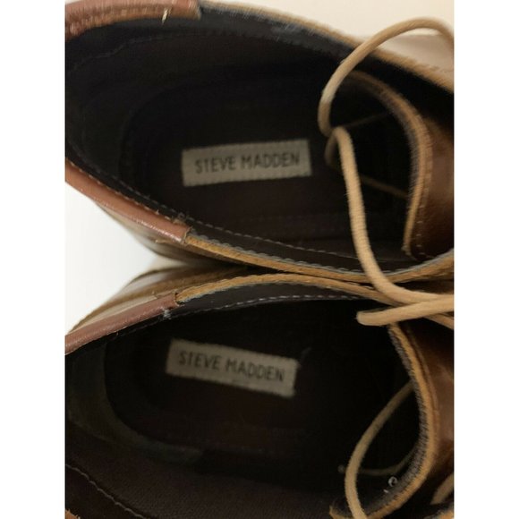 Steve‎ Madden Jabbar Men’s Sz 10.5 Boots Brown - Picture 8 of 10